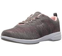 Propet Women's Washable Walker Evolution Oxford, Grey/Pink, 9 Medium US