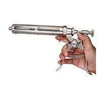 PROPFE Cattle Syringe Gun Injector, 30/50cc Accurate Automatic Dosing, Stainless Steel, Non-Sterile, 1pc