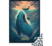 Prophet Jonah 1000-Piece Jigsaw Puzzle for Adults, 52x38cm/1000pcs, Quiet Home Activity, Focused Puzzle Time And Year-Round Leisure