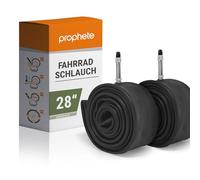 Prophete Bicycle Inner Tube for 28 Inch Wheels, 28 x 1.75 x 2 (47-622), Dunlop Valve, Pack of 2 in PE Packaging, Colour: Black