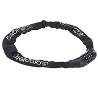 Prophete Bicycle lock, chain lock, 4-digit combination, freely coded, dimensions: 90 cm x 6 mm diameter, colour: black