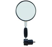 Prophete Bicycle Mirror - 80mm Diameter - Adjustable Angle - For Left and Right Mount - Ideal for E-Bikes - Black