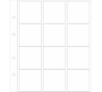 Prophila Collection 5 coin holder sheets, each with 12 compartments for coin holders (50 x 50 mm), with 5 white cardboard interleaves