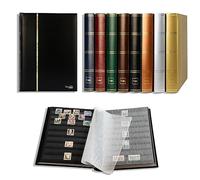 Prophila Collection 64 Black Pages Stamp Album Insert Book Padded Black Cover