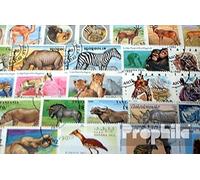 Prophila Collection Africa 100 various African Animals Stamps (Stamps for collectors) Other mammals (monkeys/dinosaurs/elephants ...)