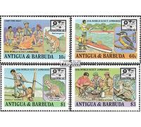 Prophila Collection antigua and Barbuda 1061-1064 (complete.issue.) unmounted mint/never hinged ** MNH 1987 World jamboree (Stamps for collectors) Rotary/Lions/Freemason/Pathfinder
