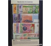 Prophila Collection Banknote all World money Treasure Chest number. 223 with 50 different money (money for collectors - no means of payment)