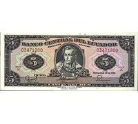 Prophila Collection Banknote Ecuador Pick-number: 113d (1988) uncirculated 1988 5 Sucres (money for collectors - no means of payment)