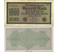 Prophila Collection Banknote German Empire Rosenbg: 75g watermark Mäander uncirculated 1922 1.000 Mark (money for collectors - no means of payment)
