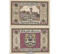 Prophila Collection Banknote Greiz Notgeld: 471.2 90 PF Notgeldschein the City Greiz uncirculated 1921 90 Pfennig Greiz (money for collectors - no means of payment)