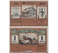 Prophila Collection Banknote Medebach Notgeld: 875.1 1 Mark Notgeld City Medebach uncirculated 1921 1 Mark (money for collectors - no means of payment) Military/Knight