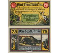 Prophila Collection Banknote Neustadt Notgeld: 961.1 Picture 3 german-Southwest uncirculated 1922 75 Pfennig Neustadt Office (money for collectors - no means of payment) Birds