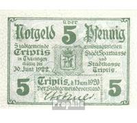 Prophila Collection Banknote Triptis Notgeld the City Triptis uncirculated 1920 5 Pfennig Triptis (money for collectors - no means of payment)