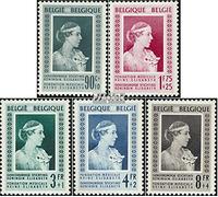 Prophila Collection Belgium 909-913 (complete.issue.) unmounted mint/never hinged ** MNH 1951 Elizabeth (Stamps for collectors) British royal family (Diana, Charles, Elisabeth ..)