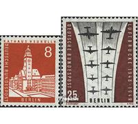 Prophila Collection Berlin (West) 187,188 (complete.issue.) unmounted mint/never hinged ** MNH 1959 Berlin Buildings, Airlift (Stamps for collectors) Airplanes/Balloons/Zeppelins/Aviation
