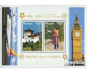 Prophila Collection bhutan Block477A (complete.issue.) unmounted mint/never hinged ** MNH 2006 50 years Europe Trade (Stamps for collectors) Airplanes/Balloons/Zeppelins/Aviation