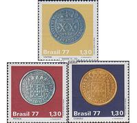 Prophila Collection Brazil 1615-1617 (complete.issue.) unmounted mint/never hinged ** MNH 1977 Coins the Colonial (Stamps for collectors) Coins and banknotes on stamp