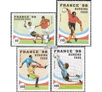 Prophila Collection Burkina Faso 1427-1430 (complete.issue.) unmounted mint/never hinged ** MNH 1996 Football-WM 1998 (Stamps for collectors) Soccer