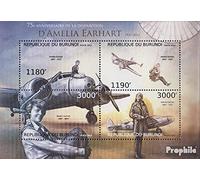 Prophila Collection Burundi 2948-2951 Sheetlet (complete.issue.) unmounted mint/never hinged ** MNH 2012 Amelia Earhart (Stamps for collectors) Airplanes/Balloons/Zeppelins/Aviation