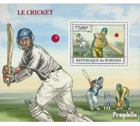 Prophila Collection Burundi miniature sheet 381 (complete. issue) unmounted mint/never hinged ** MNH 2013 Cricket (Stamps for collectors) Ball games without football (basketball/handball/baseball …)
