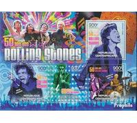Prophila Collection Central African Republic 3747-3750 Sheetlet (complete. issue) unmounted mint/never hinged ** MNH 2012 50 years The Rolling Stones (Stamps for collectors) music/dance
