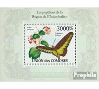 Prophila Collection Comoros miniature sheet 569 (complete. issue.) unmounted mint/never hinged ** MNH 2010 Butterflies (Stamps for collectors) Butterflies