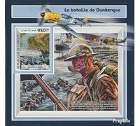 Prophila Collection Djibouti miniature sheet 1002 (complete. issue.) unmounted mint/never hinged ** MNH 2017 Battle of Dünkirchen (Stamps for collectors) Military/Knight