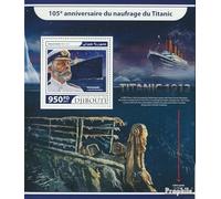 Prophila Collection Djibouti miniature sheet 678 (complete. issue.) unmounted mint/never hinged ** MNH 2017 Titanic (Stamps for collectors) Seafaring/ships