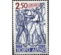Prophila Collection France 2680 (complete.issue.) unmounted mint/never hinged ** MNH 1988 mountain troops (Stamps for collectors) Military/Knight