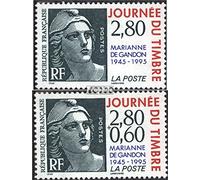 Prophila Collection France 3076C-3077C (complete.issue.) unmounted mint/never hinged ** MNH 1995 Day the Stamp (Stamps for collectors) Stamp on stamp