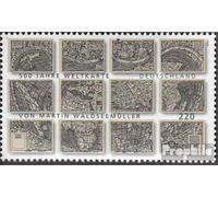 Prophila Collection FRD (FR.Germany) 2598 (complete.issue.) unmounted mint/never hinged ** MNH 2007 Waldseemüller World Map (Stamps for collectors) Flags/Coats of Arms/Maps