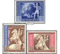 Prophila Collection German Empire 820-822 (complete.issue.) with hinge 1942 Postal Congress Vienna (Stamps for collectors) Horses/zebras