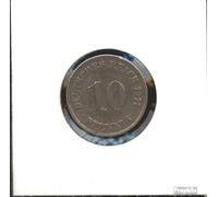 Prophila Collection German Empire Jägernr: 13 1892 A very fine Copper-Nickel very fine 1892 10 Pfennig large Imperial Eagle (Coins for collectors)