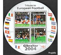Prophila Collection Gibraltar block61 (complete.issue.) unmounted mint/never hinged ** MNH 2004 football european championship (Stamps for collectors) Soccer