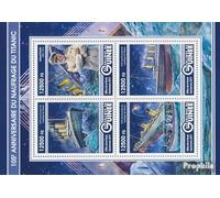 Prophila Collection Guinea 12326-12329 Sheetlet (complete. issue) unmounted mint/never hinged ** MNH 2017 Titanic (Stamps for collectors) Seafaring/ships