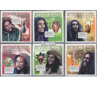 Prophila Collection Guinea 8737-8742 (complete. issue) unmounted mint/never hinged ** MNH 2011 30. Death of Bob Marley (Stamps for collectors) music/dance