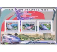 Prophila Collection Guinea 9031-9033 Sheetlet (complete. issue) unmounted mint/never hinged ** MNH 2011 chinese trains (Stamps for collectors) Trains/railway/funicular