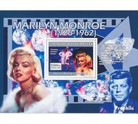 Prophila Collection Guinea miniature sheet 1342 (complete. issue) unmounted mint/never hinged ** MNH 2007 Marilyn Monroe (Stamps for collectors) Celebrities/Film/Theater/Radio