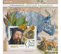 Prophila Collection Guinea miniature sheet 2603 (complete. issue) unmounted mint/never hinged ** MNH 2016 Conrad Gessner (Stamps for collectors) Dogs/wolves/hyenas