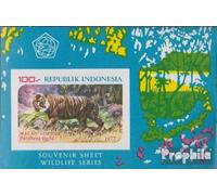 Prophila Collection Indonesia Block25B (complete.issue.) unmounted mint/never hinged ** MNH 1977 Conservation (Stamps for collectors) Cats/big cats (lions/tigers/leopards ...)