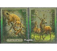 Prophila Collection Latvia 682A-683A (complete.issue.) unmounted mint/never hinged ** MNH 2006 Flora (Stamps for collectors) Other mammals (monkeys/dinosaurs/elephants ...)