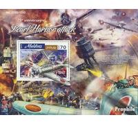 Prophila Collection Maldives miniature sheet 931 (complete. issue.) unmounted mint/never hinged ** MNH 2016 Pearl Harbor (Stamps for collectors) Military/Knight