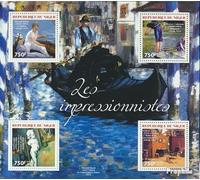 Prophila Collection niger 2997-3000 Sheetlet (complete. issue.) unmounted mint/never hinged ** MNH 2014 Impressionists (Stamps for collectors) painting