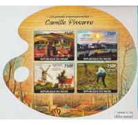 Prophila Collection niger 3115-3118 Sheetlet (complete. issue.) unmounted mint/never hinged ** MNH 2014 Camille Pissarro (Stamps for collectors) painting