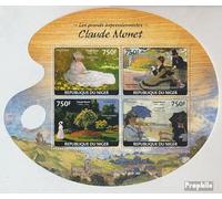 Prophila Collection niger 3127-3130 Sheetlet (complete. issue.) unmounted mint/never hinged ** MNH 2014 Claude Monet (Stamps for collectors) painting
