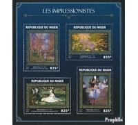 Prophila Collection niger 4407-4410 Sheetlet (complete. issue.) unmounted mint/never hinged ** MNH 2016 Impressionists (Stamps for collectors) painting