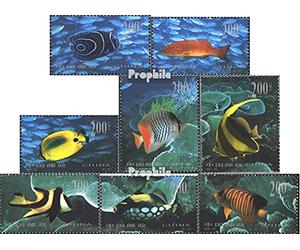 Prophila Collection People's Republic of China 2978-2985 (complete.issue.) FDC 1998 Fish of Südchinesischen Marine (Stamps for collectors) Water animals