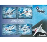 Prophila Collection Salomoninseln 2717-2720 Sheetlet (complete. issue.) unmounted mint/never hinged ** MNH 2014 Concorde (Stamps for collectors) Airplanes/Balloons/Zeppelins/Aviation