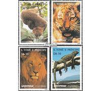 Prophila Collection Sao TomE E PrincipE 1676-1679 (complete.issue.) unmounted mint/never hinged ** MNH 1996 25 years Greenpeace (Stamps for collectors) Cats/big cats (lions/tigers/leopards ...)