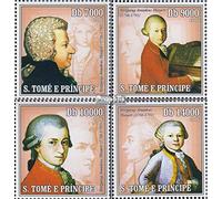 Prophila Collection Sao TomE E PrincipE 2714-2717 (complete.issue.) unmounted mint/never hinged ** MNH 2006 Wolfgang Amadeus Mozart (Stamps for collectors) music/dance